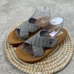 Billabong Women’s Boardwalk Mid-Wedge Sandal Slip On Beach in Black White 10 Photo 4