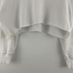 Spiritual Gangster x PELOTON White Rainbow Fuzzy Cropped Long Sleeve Pullover Photo 4