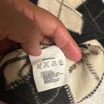 Valentino Black and Cream Diamond Cardigan Size 8 Photo 6