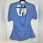 Market & Spruce NWT -  Women’s Jacquard Cotton Blend Tie Back knit top - Sz Large Photo 2