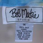 Vintage 90's Blue Silk Sequin Skirt Blue Size 1X Photo 4