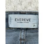 Evereve The Ever Straight High Rise Womens Jeans Size 25 Dark Wash Denim Photo 4