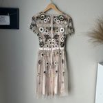 Needle & Thread Needle & Thread Dress Woodland Floral Embellished Tulle Pastel Pink Minidress 2 Photo 6