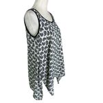 Karen Kane Leaf Print Asymmetric Hem Tunic Tank Top Size S NWT Photo 3