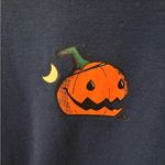Romwe  Blue Halloween Pumpkin Long Sleeve Tee Photo 3