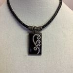 Vintage Y2K Black Emo Necklace 16.5” & Emmons Tie Tack Pin Photo 1