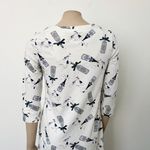 Soma [] White Cheers Champagne Cool Nights Jersey Scoop Neck Sleepshirt Size XS Photo 5