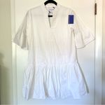 Addison Bay  White Cotton Ruffle Sleeve Dress Womens New XS White Photo 1