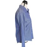 Liz Claiborne Button Shirt Blouse Sz Medium Minimalist Minimal Preppy Coastal Photo 2