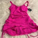 EOMENIE Vibrant Pink Ruched Swimsuit size S brand new see all photos Photo 9