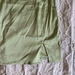 SheIn XS Green Silk Short Dress with Slit Photo 3