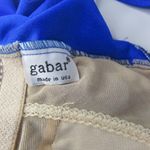 Gabar Swimsuit One Piece Cobalt Blue Metallic Retro Look Women Med Made in USA Photo 8
