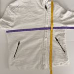 Anthropologie  Terry Zip Up Hoodie White Small Photo 7