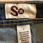 SO 🆕  distressed denim mini jean skirt sz 1 Photo 5