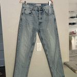 ZARA  high rise light wash relaxed mom fit jeans 30 Photo 7