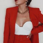 ZARA NWT  Pearl Crop Top Photo 1