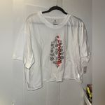 NWT Free People Movement Inspire Buti Logo Tee In White Combo Size L Photo 6