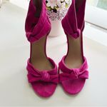 Enzo Angiolini  Pink Suede Knot Heels 7.5 Photo 1