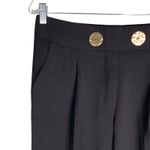 DO+BE  Collection Pants Large Black Gold Buttons Pockets Stretch Cuffed New Photo 11