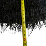 Gianni Bini Black Feather Midnight Glamour Crop Top Women's Size XL NWT 40-31-3 Photo 4