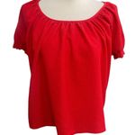 Madewell EUC Texture & Thread Women’s Shirt Size XS Peasant Top Puff Sleeve Photo 2