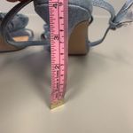 Madden Girl  Women's Size 9.5 Blooming‎ Denim Flower strap heel Shoes elegant Photo 4