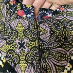 Free People  | Wildflower Fields Floral Rayon Henley Button Top S Photo 2