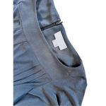 Jessica Simpson  Grey Crepe Asymmetrical Flutter Sleeves Dress‎ MEDIUM $128 NWT Photo 3