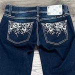 Miss Me  Low Rise Super Skinny Embellished Stretch Blue Jeans Size 26 Photo 4