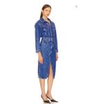 Favorite Daughter The City Dress – Blue Denim Midi Chic Size 0 New with Tags Photo 1