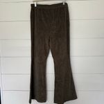 Aerie Women’s Large Brown Ribbed Flare Pants New Photo 2