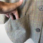 Paul & Joe for Target Hooded Plaid Cape Coat L/XL Wool Blend Front Pockets Green Size L Photo 1