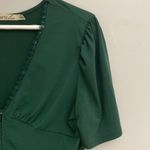 Liberty Love  womens military green corset peplum style top size XL Photo 2