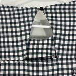 ECI New Size 10 Black and White Checkered Floral Dress Photo 8