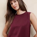 Banana Republic bright wine silk like tank size medium Photo 0