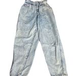 Jordache Vintage Paper Bag Waist Balloon Leg Jeans Stonewashed Blue Size 11 Photo 8