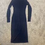 Marine layer  Lexi Rib Turtleneck Midi Dress in Navy Lurex Stripe Woman’s… Photo 7