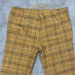Unique Vintage  High Waisted Cropped Pants Plaid 90s Style Punk in Yellow 5X/26 Photo 6
