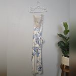 BHLDN V. Chapman January Wrap Skirt Lace Corset Front Slit Column Gown Photo 3