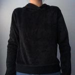 PacSun LA hearts black velvet material hoodie Photo 1