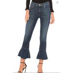 MOTHER‎ The Cha Cha Raw Cut Flared Ankle Jeans Size 26 in Girl Crush Blue Photo 1