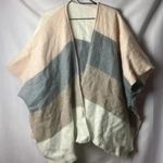 UNBRANDED SOFT OPEN FRONT PONCH WRAP SOFT AND COMFY ONE SIZE SOFT MUTED COLORS Photo 1