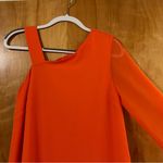 Soft Surroundings Caramba Dress Orange Open Shoulder Chiffon NWT Size XS 2-4 Photo 1