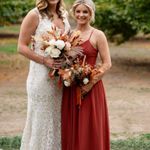 Azazie Terracotta Bridesmaids Dress Photo 8