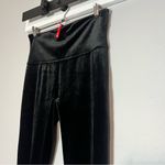 Spanx  Velvet Black High Waisted Leggings Size Large Fall Holidays Christmas Photo 2