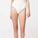 Atoir white cream the fleur one shoulder natural fiber bandeau bodysuit small Photo 1