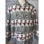 Breckenridge Patchwork jacket shacket XL Extra Large Ugly Christmas Snowman Photo 2