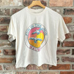 Brandy Melville J. Galt Malibu Fun In The Sun Graphic Crop T-shirt Top Photo 0