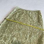 Escada Green & Gold Lace Pencil Skirt EU Size 36 Women’s Germany Designer Photo 4