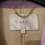 ALC Frank A.L.C Lincoln faux fur teddy coat button front lilac purple medium Photo 4